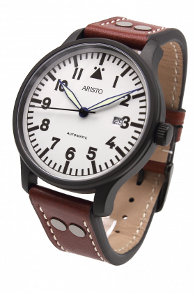 42 mm Fliegeruhr, PVD schwarz - 0H30L