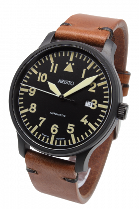 42 mm Fliegeruhr, PVD schwarz - 0H42BEO
