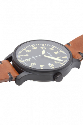 42 mm Fliegeruhr, PVD schwarz - 0H42BEO