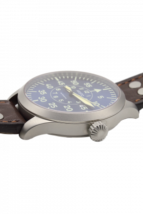 groß, blau, Saphir, 47 mm Fliegeruhr Baumuster B - 3H158