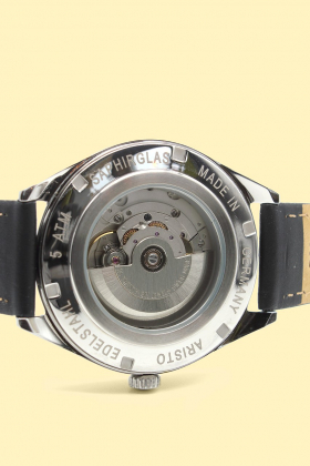 42,8 mm Klassikuhr, blau, Saphir - 4H214