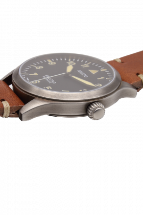 38,5 mm Retro-Uhr mit Record 1959-2