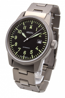 41 mm Fliegeruhr mit Titanband 5H68TiBi