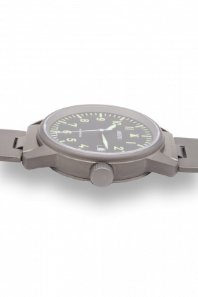 41 mm Fliegeruhr mit Titanband 5H68TiBi