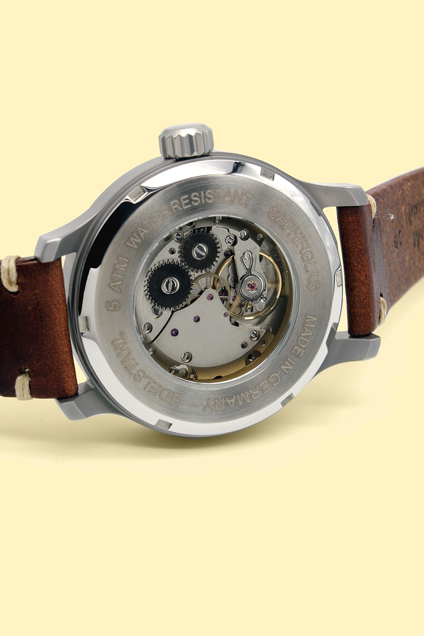 42 mm Marineuhr, Saphirglas - 3H215 - Handaufzug