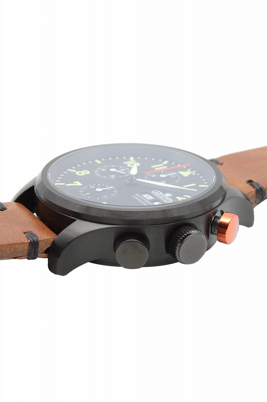 Aristo Chronograph, PVD, Saphir - 0H24L