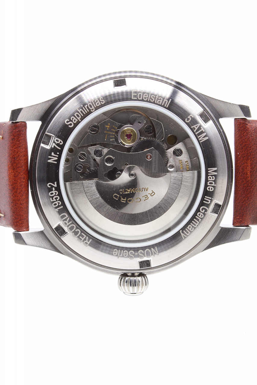 38,5 mm, weißes California Dial mit Record 1959-2