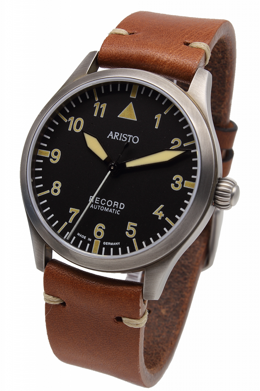38,5 mm Retro-Uhr mit Record 1959-2