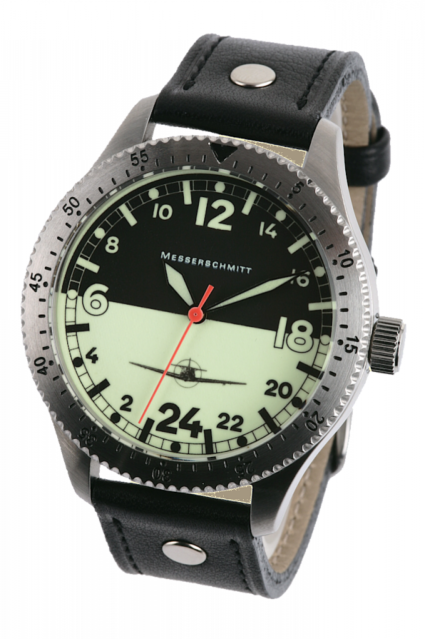 43 mm Fliegeruhr, 24 h-Anzeige - ME 108-DR24