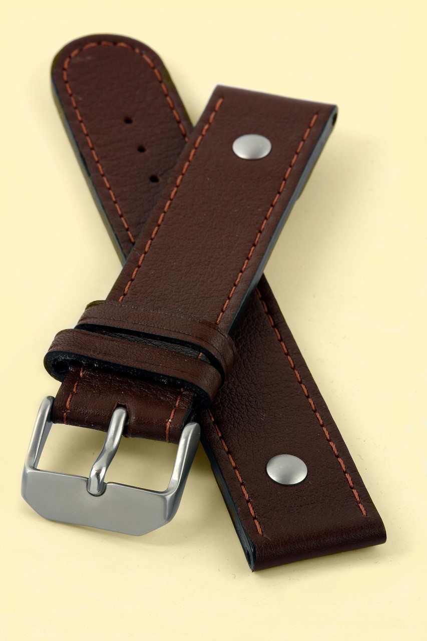 org. Lederband Kunstflieger, braun - 3H32