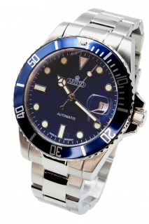 42 mm Aristo Taucheruhr, 20 ATM - blau